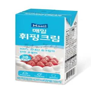 매일 휘핑크림 250mlX1팩/유지방38%/유크림99.6%