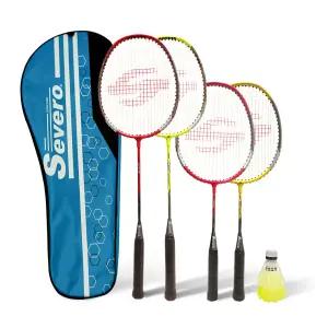 세베로 매트3.0 4인 배드민턴 라켓 세트 4자루 셔틀콕2입 방과후 수업 어린이 레저용