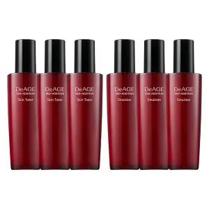 참존 디에이지 레드 에디션 3+3 기초 듀오세트 스킨 로션 120ml 단품 총 6개
