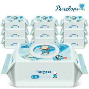 페넬로페 아기물티슈 바이탈 플러스 세자린 캡형 70매X10팩