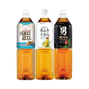 [본사직영] 광동 차음료 1.5L 6입 모음 / 옥수수수염차 헛개차 돼지감자차 밀싹보리차 (유/무라벨 랜덤 발송)