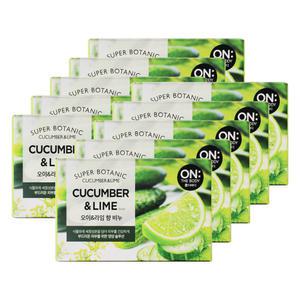 엘지 온더바디 수퍼보타닉 비누 오이 라임향 80g 10개