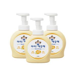 아이깨끗해 핸드워시 용기, 순, 490ml, 3개