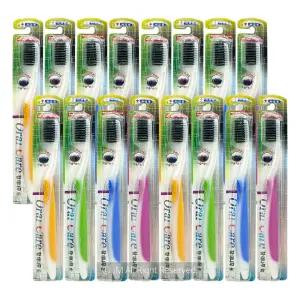 오랄케어 대나무 숯 칫솔 시린이 약한잇몸용 24개 (1box)