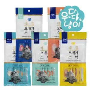 테플 오메가스틱 10g x 5개입 고양이간식
