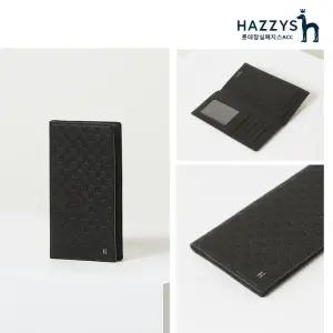 [롯데백화점]헤지스ACC [선물포장]HJWA2F822BK_ 블랙 로고패턴 소가죽 장지갑