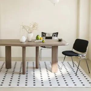 [한빛카페트]노르딕 북유럽감성 타일 패턴 워셔블 사계절 러그 카페트 100x150cm