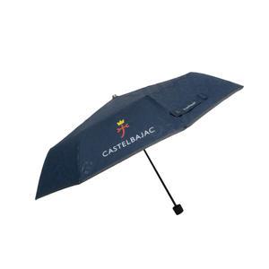 까스텔바작 원형 로고플레이 3단수동우산 네이비, 1개