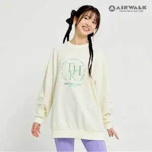 [보리보리/에어워크 주니어]자수 디테일 오버핏 맨투맨