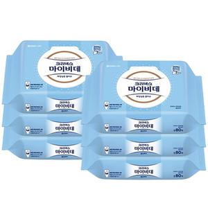 크리넥스 마이비데 캡형 물티슈 46매 6팩