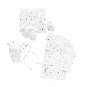 맘스네이처 신생아 출산선물세트 자가드 5종 도트, 1개