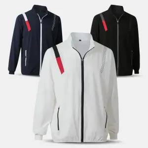 남자 배색 스판 골프 바람막이 점퍼 MNSJP3 봄 여름