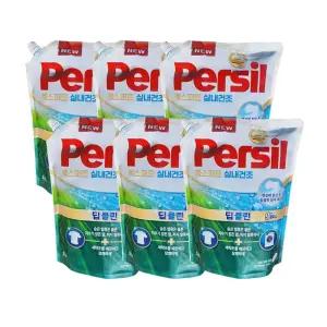 퍼실 딥클린 엑스퍼트 실내건조 2L 리필 6개 일반드럼겸용 액체세탁세제