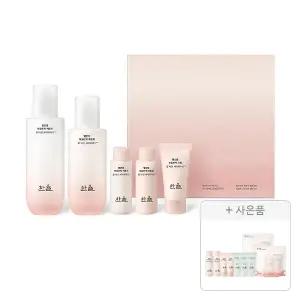 한율 빨간쌀 보습탄력 2종세트+증정(보습탄력 3종 키트, 2개+에센스 스킨 18ml, 2개+크림 15ml, 2개+어린쑥 수분진정 선크림 15ml, 3개)