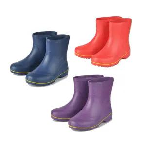 보생 EVA 조이 남,여 반장화 (청색/보라색/적색) 위생장화 안전 작업화 주방 미끄럼방지