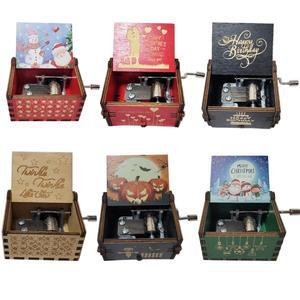 나무상자 미니오르골 수동 어린이날 크리스마스선물