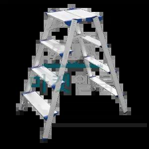 알룸 국산 알루미늄 가정용사다리 특광폭 4단