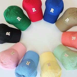 어린이 주니어 성인 캐주얼 자수 볼캡 모자 R 로고 캡