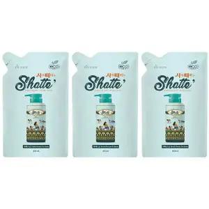 [유통기한 임박] 무궁화 샤워때비누 사해소금 리필, 450ml, 3개