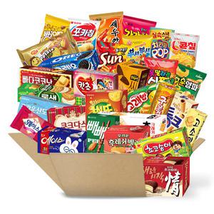 스윗몬 비스켓20종+봉지과자10종(30종) 랜덤박스 실속 과자세트