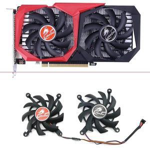 노트북 컴퓨터 PC 냉각팬 쿨링팬 쿨러 다채로운 GeForce RTX 2060 슈퍼 GTX 1660Ti 1650 1660 그래픽 카드