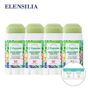 쿨링특허성분함유 산뜻보송 엘렌실라 그린에너지 선스틱 4개+선스크린 체험분 2장