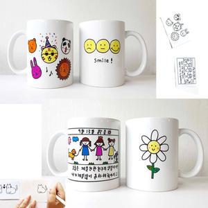 나만의 머그컵 만들기 DIY키트 물전사 수업용 선물용 전자렌지 햇빛건조