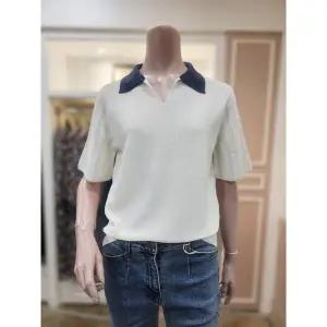 [BCBG]o 배색 홀가먼트 카라 니트 B4B3K405_DG