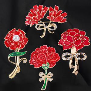 카네이션브로치 어버이날 스승의날 카네이션 뱃지 코사지 브로치 핀 꽃 옷핀 핀브로치