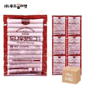 도나우핫도그 소시지 1.5kg /냉동 한박스 1.5kg(60g x 25ea) x 6pak