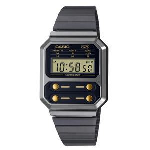 CASIO 카시오 A100WEGG-1A2 남여 빈티지 골드버튼 메탈 손목시계