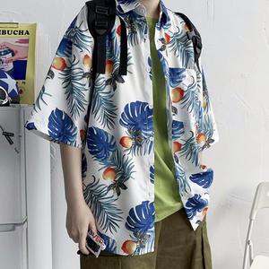 휴양지룩 하와이안 셔츠 남성 알로하 셔츠 오버핏 꽃 남방 5색상