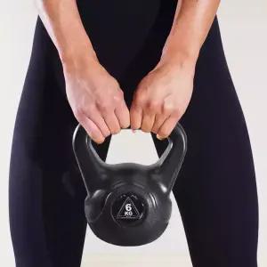 이고진 블랙 케틀벨 6kg 핸드 그립 손잡이 홈트 크로스핏 덤벨