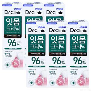 애경산업 2080 닥터크리닉 잇몸 치약 120g 6개