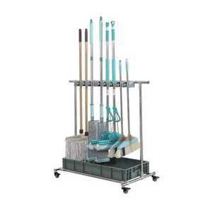 이동식 청소도구함 밀대 보관함 마포 밀걸레 행거