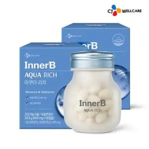 [CJ웰케어]이너비 아쿠아리치 먹는 히알루론산 56캡슐 x 2개