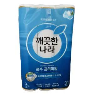 깨끗한나라 순수 프리미엄 27M 30롤 x 2팩