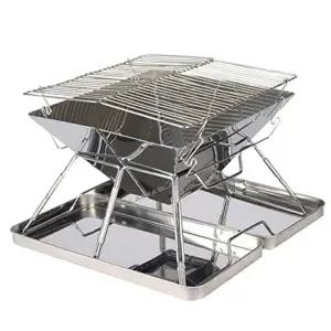 [알래스카블랙]캠핑 화로대 높이조절 접이식 미니화로