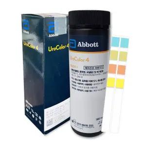 애보트 유로칼라4 소변검사 진단키트 스틱 100매 당뇨 단백뇨 혈뇨 소변검사키트