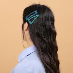 [비투비월드][엔젤슈슈] 세모 네모 똑딱핀 2p세트 블루+네이비