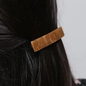 [비투비월드][엔젤슈슈] 네모 자동 헤어핀 브라운 일자핀