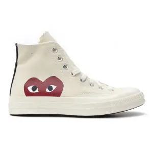 [꼼데가르송](당일) 23SS 꼼데가르송 컨버스 척테일러 1970S 화이트 하이 스니커즈 P1K112 WHITE