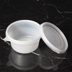 [기타]죽용기 BF 신형 450 원형반죽 화이트 800세트 일회용 배달 밀폐 포장