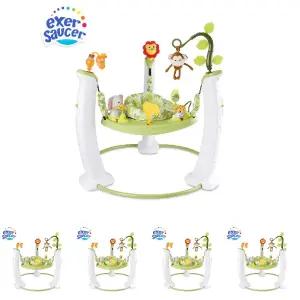 이븐플로 엑서쏘서 사파리 친구들 점프 런/스프래쉬장난감/걸음마연습/소근육성장/유아동/유아용