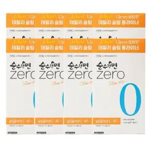 깨끗한나라 순수한면 제로 슬림 롱 팬티라이너40px8팩 (총320개입)