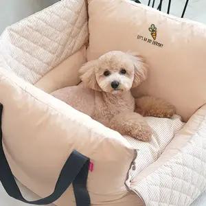 패리스독 꿀잠 강아지 카시트 캐리어겸용 베이지