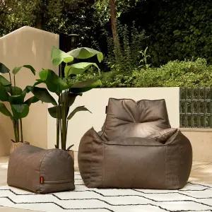 초대형 사하라 BR803 비건레더 빈백소파, 빈백+풋스툴세트