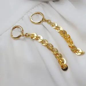 24k순금 샤인 롱 체인 귀걸이 3.75g