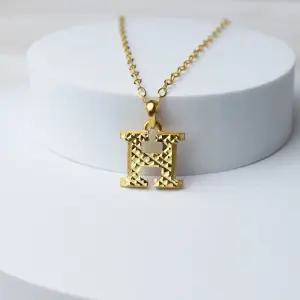 24k순금 모자이크 알파벳 목걸이 메달 펜던트 7.50g