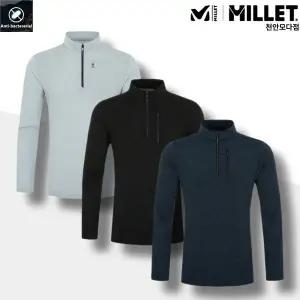 [밀레] 기능성 봄 남성 냉감 쿨 앨빈 집업 티셔츠 등산복 작업복_CA